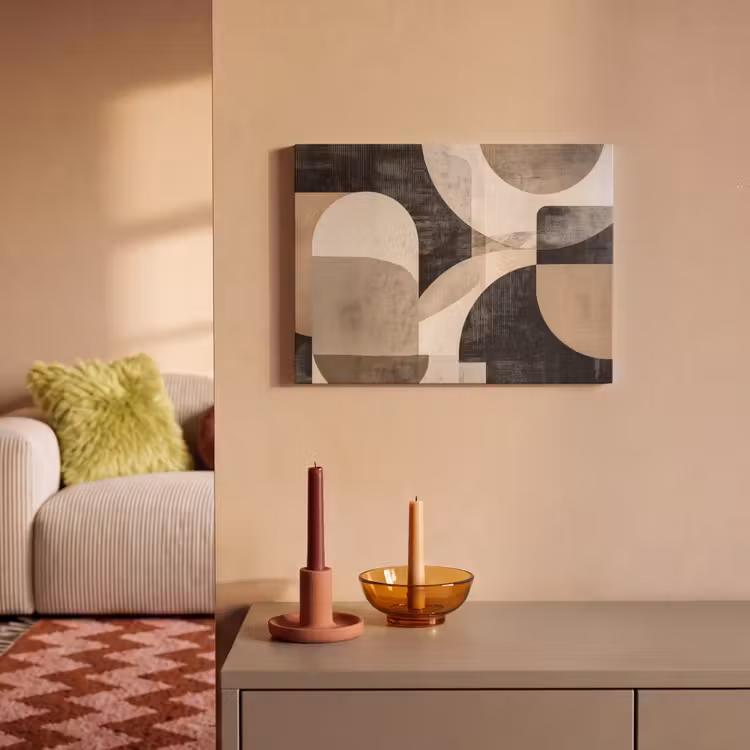 Acoustic Felt - Abstract - Shapes - Modern - Beige — 2
