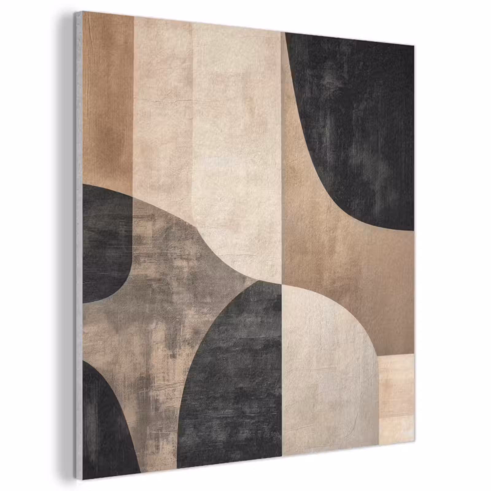 Acoustic Felt - Abstract - Planes - Black - Round — 1