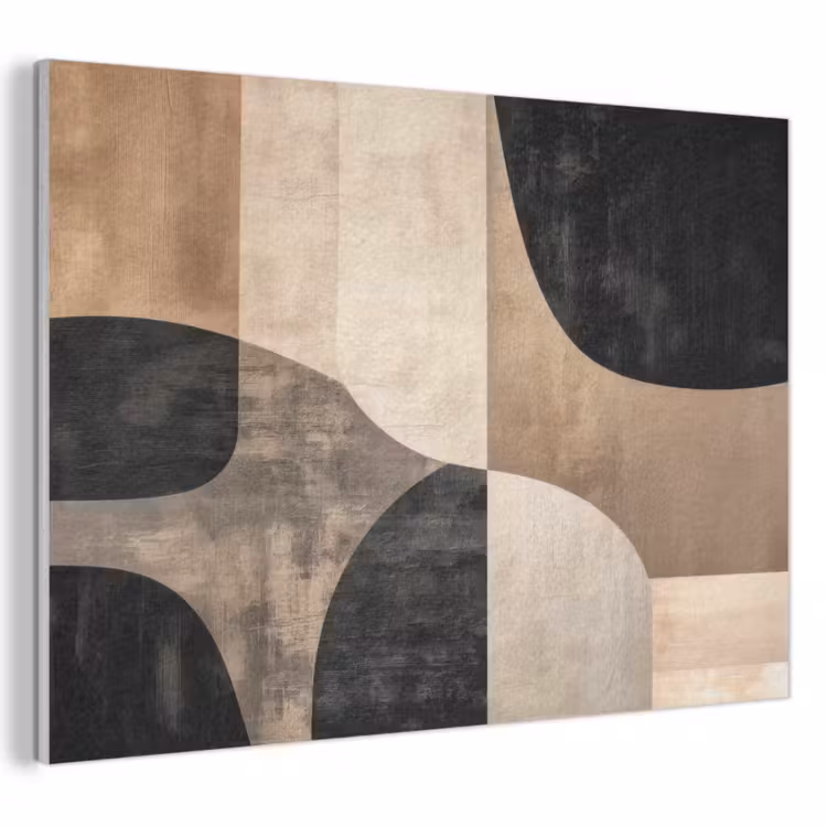 Acoustic Felt - Abstract - Planes - Black - Round — 1