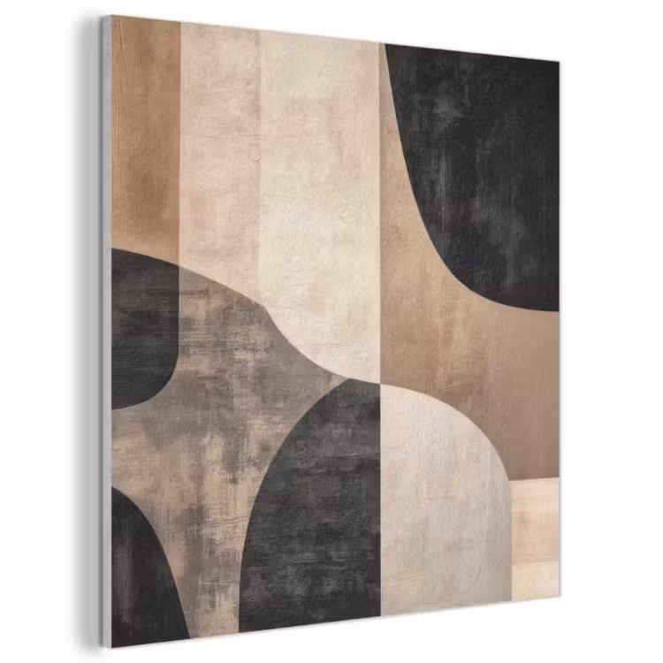 Acoustic Felt - Abstract - Planes - Black - Round — 1