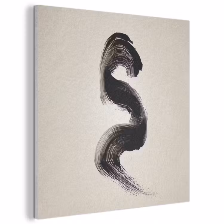 Acoustic Felt - Brush stroke - Black - Minimalist — 1