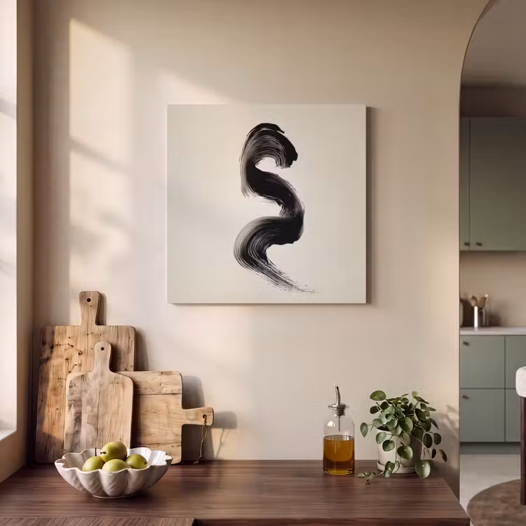 Acoustic Felt - Brush stroke - Black - Minimalist — 3