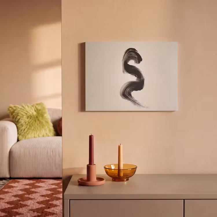 Acoustic Felt - Brush stroke - Black - Minimalist — 2