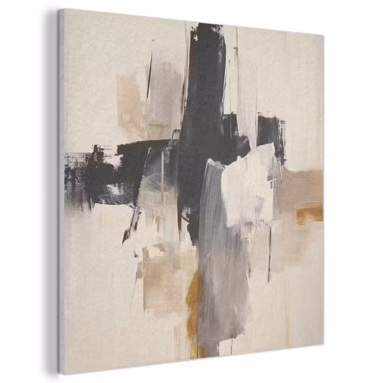 Acoustic Felt - Brush strokes - Rough - Abstract - Beige — 1