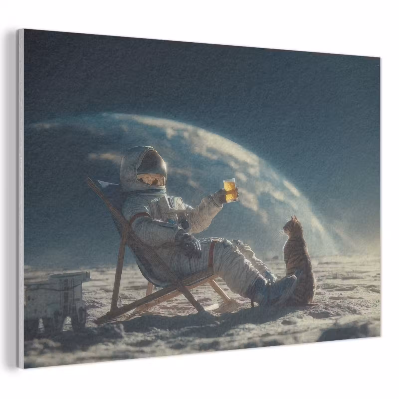 Acoustic Felt - Astronaut - Cat - Glass - Chair — 1
