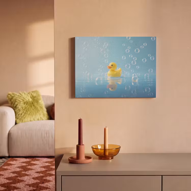 Acoustic Felt - Bubbles - Rubber duck - Yellow — 2