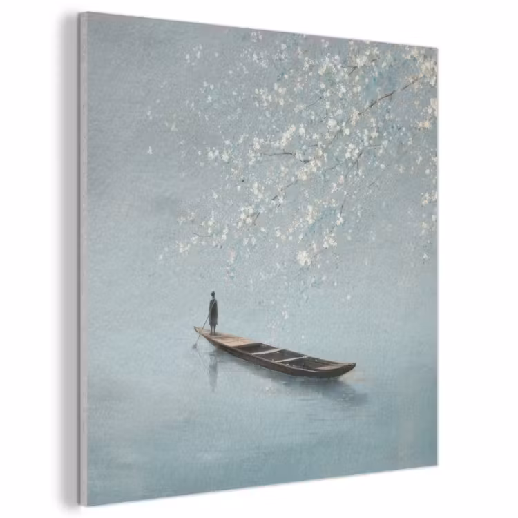 Acoustic Felt - Blossoms - Minimalist - Water surface - Boat — 1