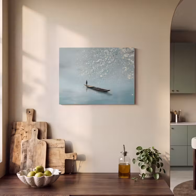 Acoustic Felt - Blossoms - Minimalist - Water surface - Boat — 3