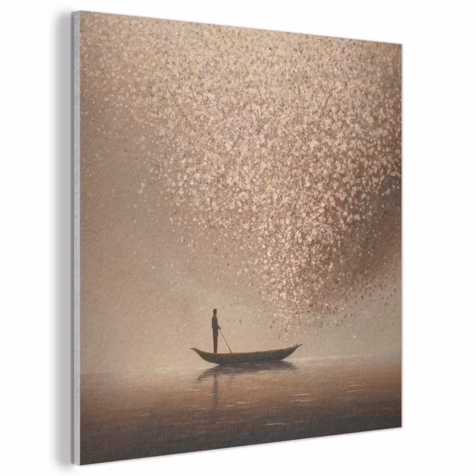 Acoustic Felt - Boat - Leaves - Gold - Water — 1