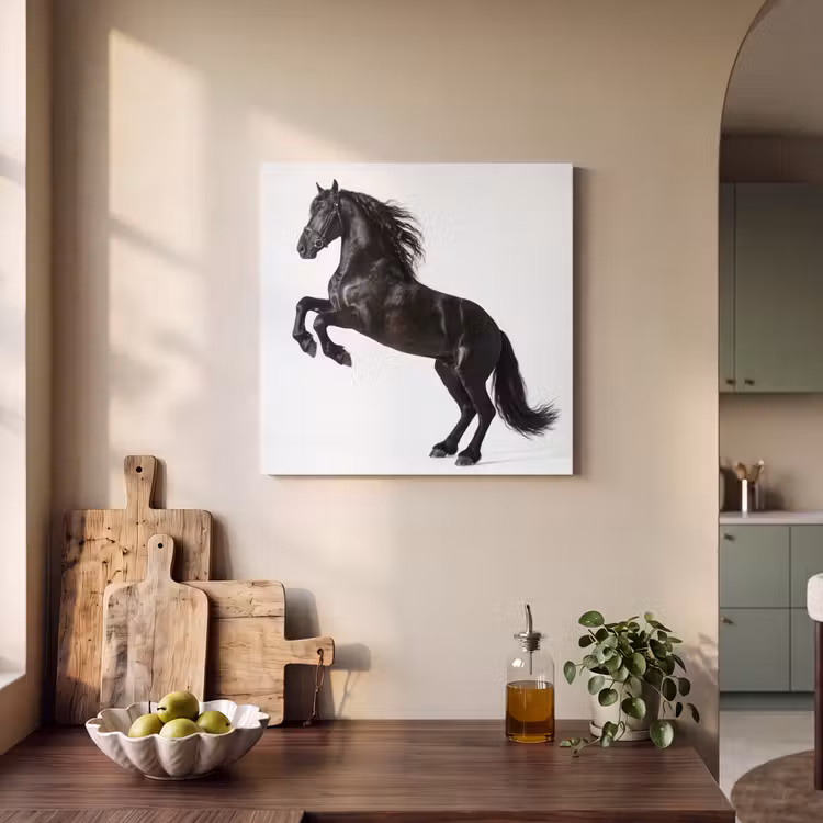 Acoustic Felt - Black - Horse - Portrait — 3