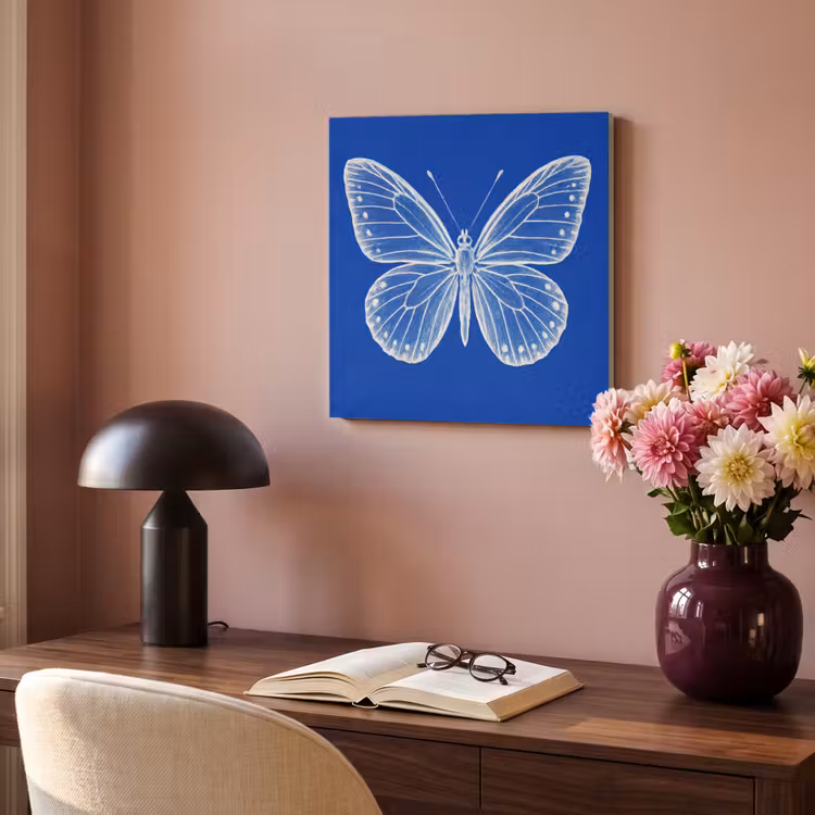 Acoustic Felt - Butterfly - White - Drawn - Dots — 4
