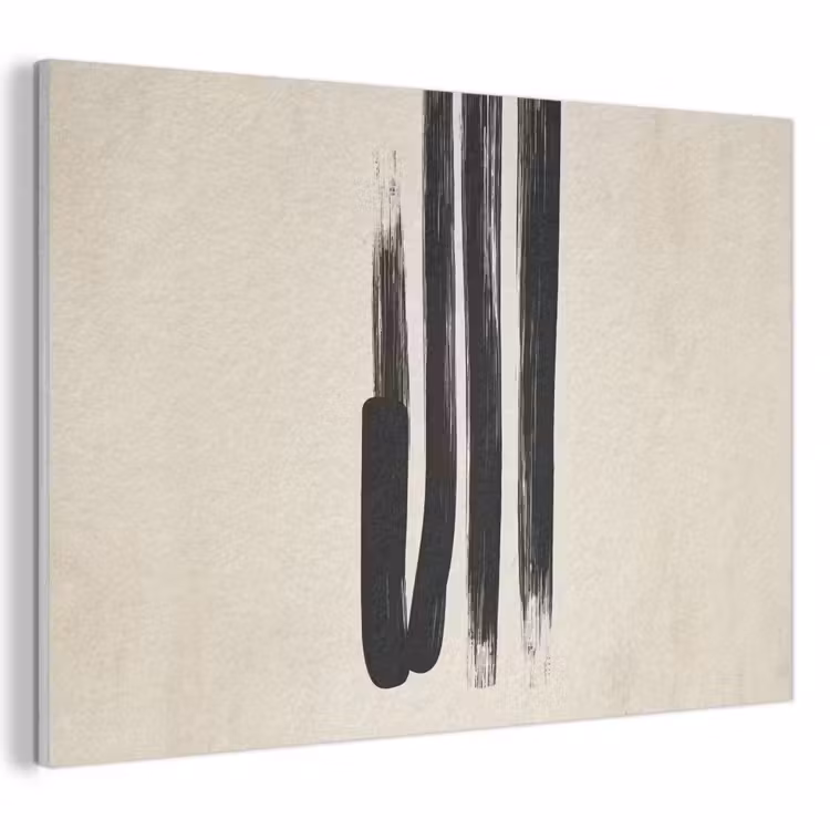 Acoustic Felt - Brush strokes - Vertical - Black — 1