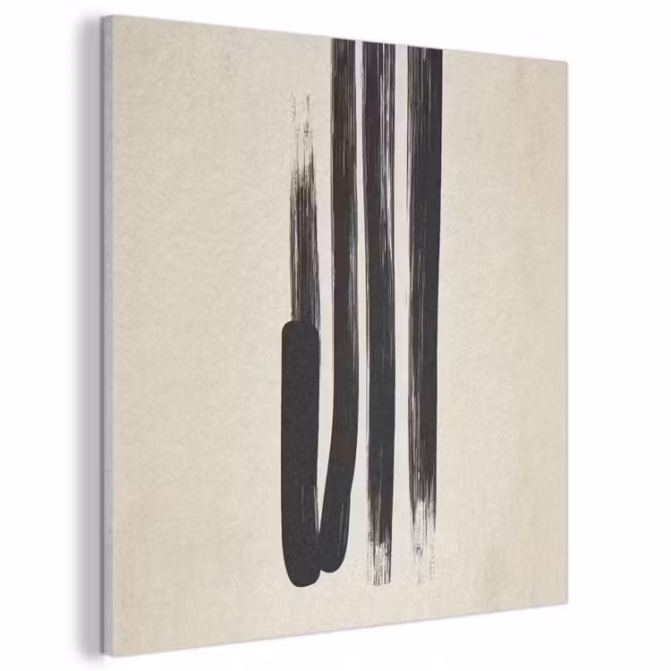 Acoustic Felt - Brush strokes - Vertical - Black — 1