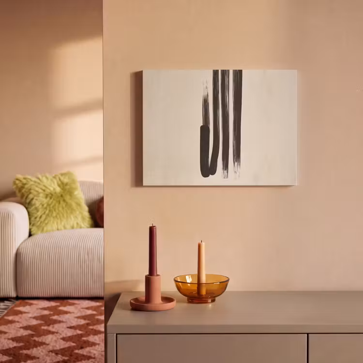 Acoustic Felt - Brush strokes - Vertical - Black — 2