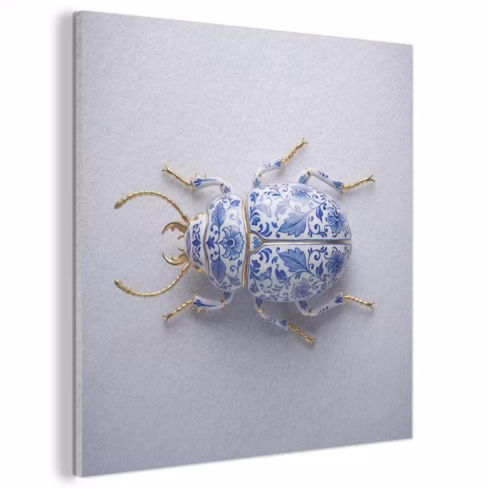 Acoustic Felt - Beetle - Delft - Blue - Gold — 1