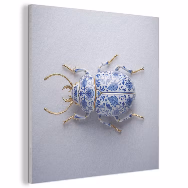 Acoustic Felt - Beetle - Delft - Blue - Gold — 1