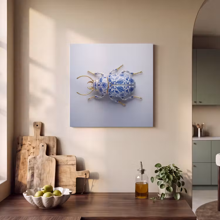 Acoustic Felt - Beetle - Delft - Blue - Gold — 3