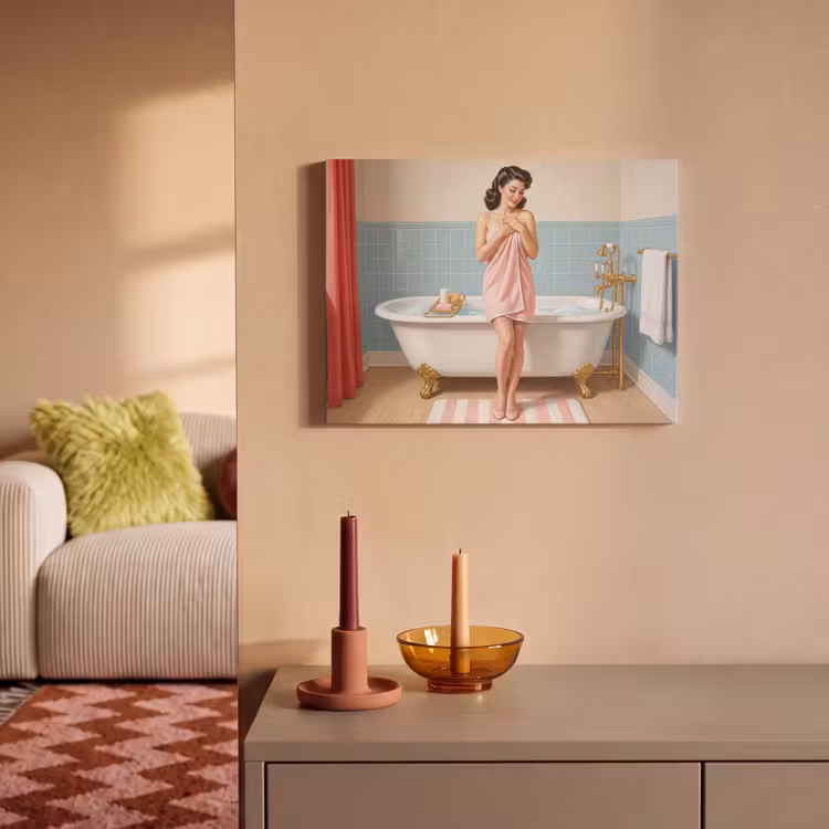 Acoustic Felt - Bathroom - Woman - Pink — 2