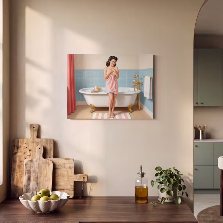 Acoustic Felt - Bathroom - Woman - Pink — 3