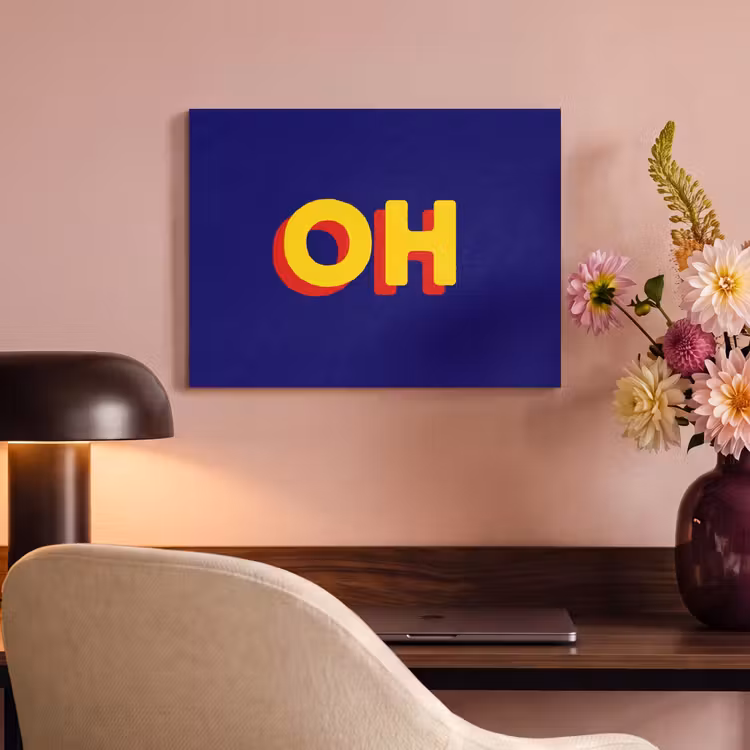 Acoustic Panel - Blue - Yellow - OH - Shadow — 4
