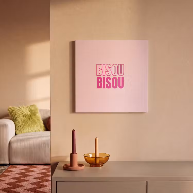 Acoustic Felt - Bisou - Pink - Minimalist — 2