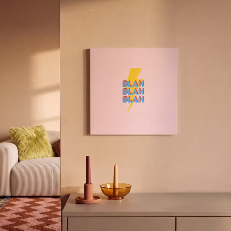 Acoustic Felt - Blah - Lightning - Pink — 2
