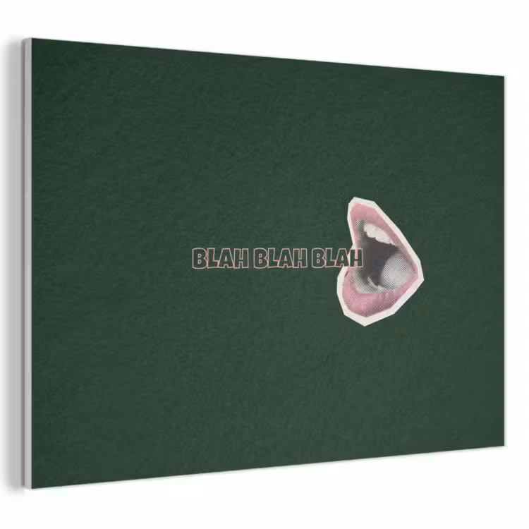 Acoustic Panel - BLAH BLAH BLAH - Mouth - Green — 1