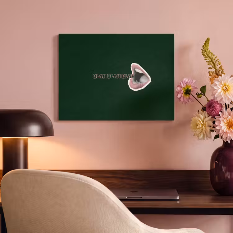 Acoustic Panel - BLAH BLAH BLAH - Mouth - Green — 4