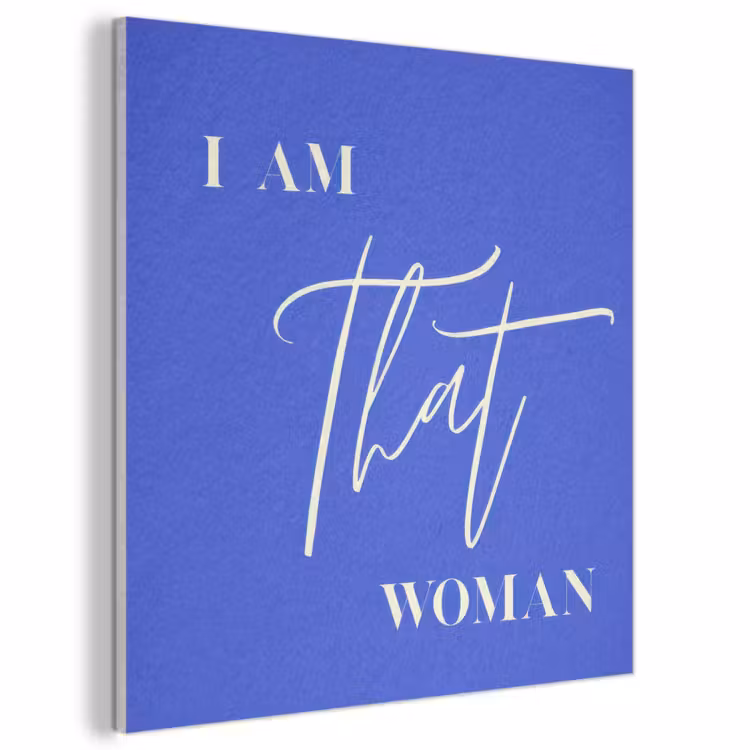 Acoustic Felt - Blue - I am that woman - Ornate - Minimalist — 1