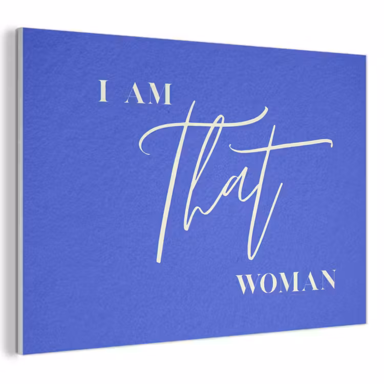 Acoustic Felt - Blue - I am that woman - Ornate - Minimalist — 1