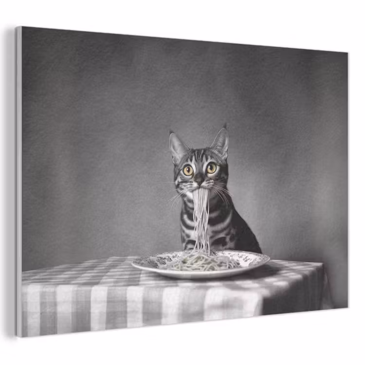 Acoustic Felt - Bengal - Cat - Tablecloth - Black - White - Animal — 1