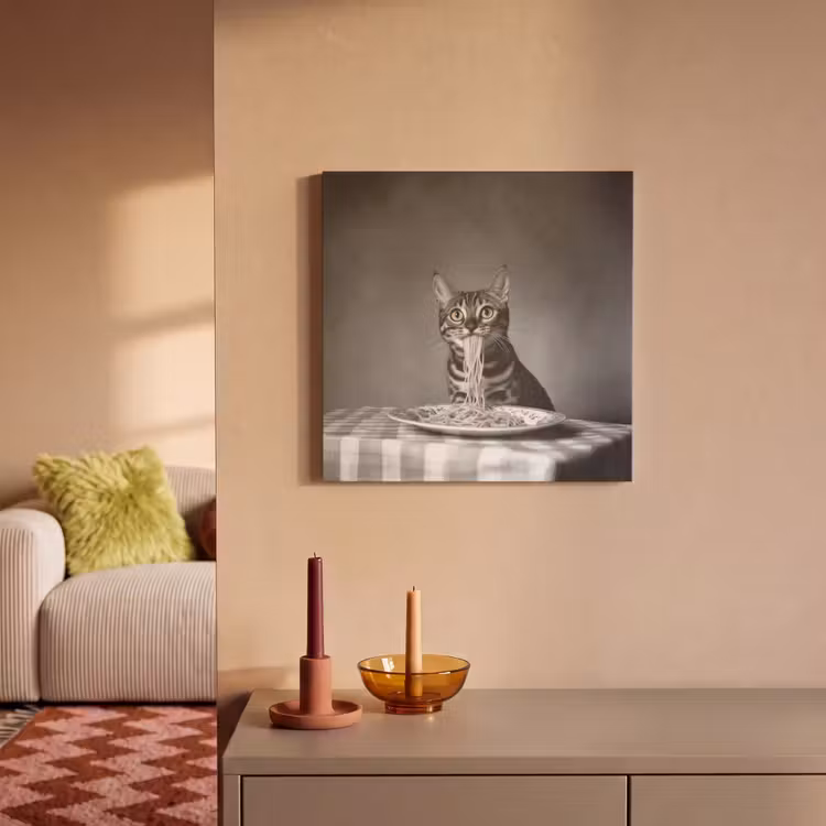 Acoustic Felt - Bengal - Cat - Tablecloth - Black - White - Animal — 2