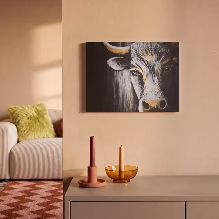 Acoustic Felt - Bull - Horns - Muzzle - Gold — 2