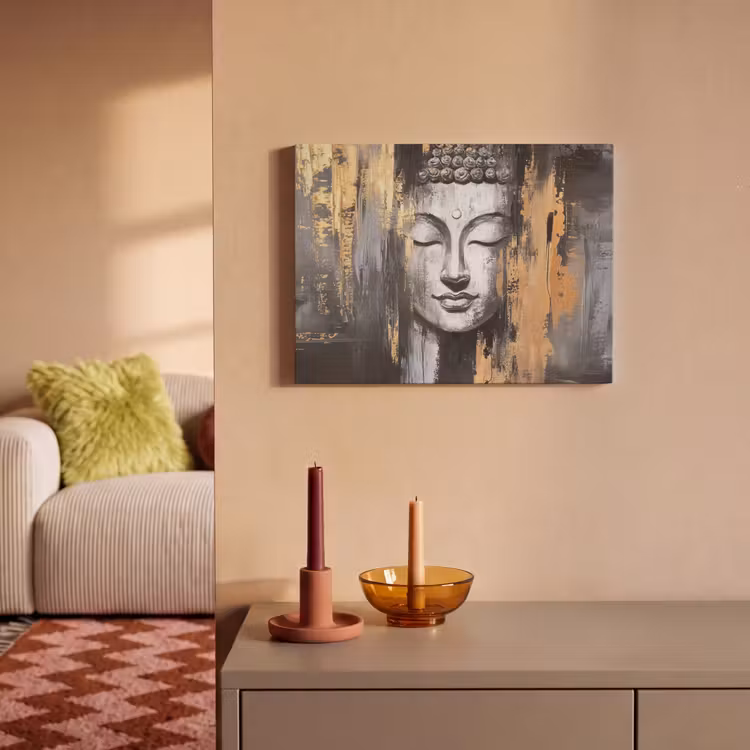 Acoustic Felt - Buddha - Brush strokes - Gold - Abstract — 2