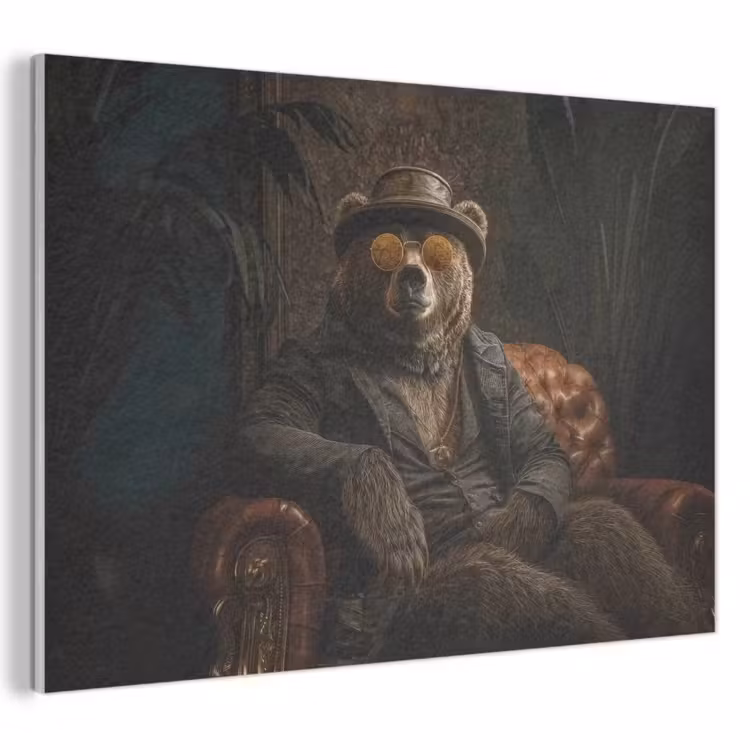 Acoustic Felt - Bear - Brown - Suit - Hat — 1