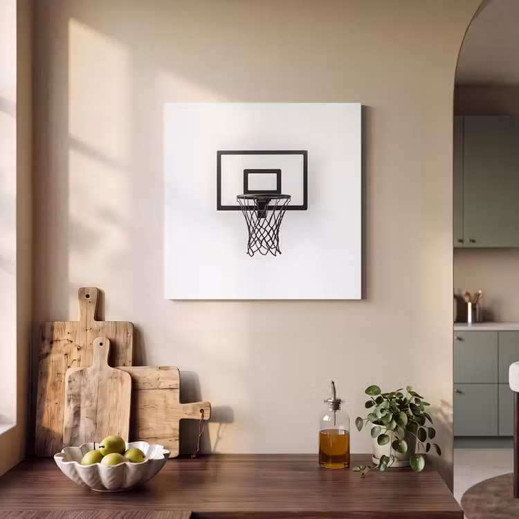 Acoustic Felt - Basketball Board - Minimalist - Black — 3
