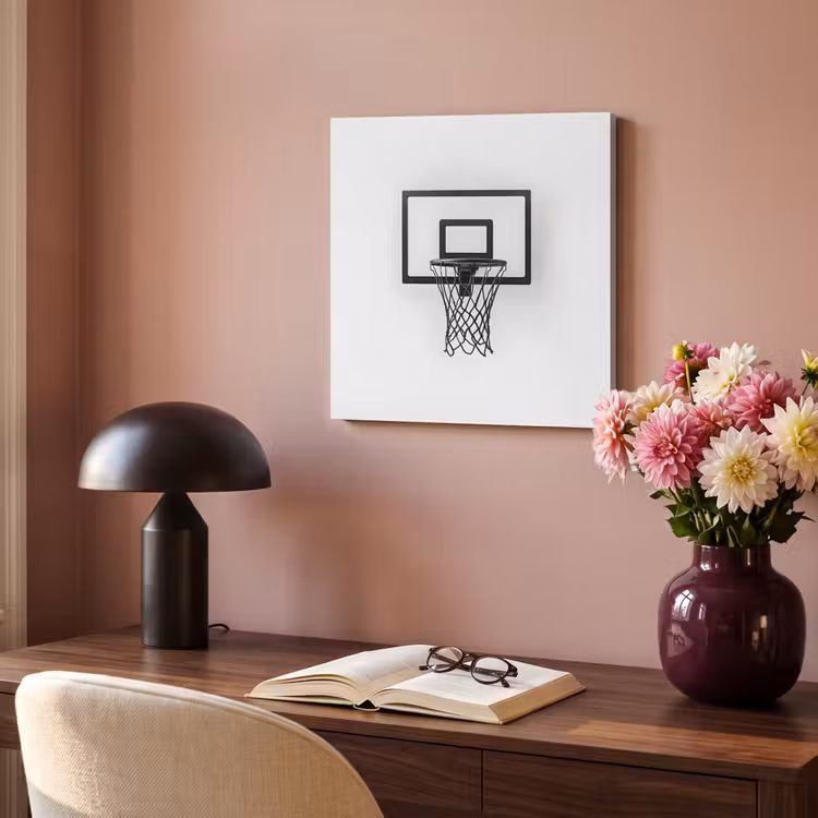 Acoustic Felt - Basketball Board - Minimalist - Black — 4