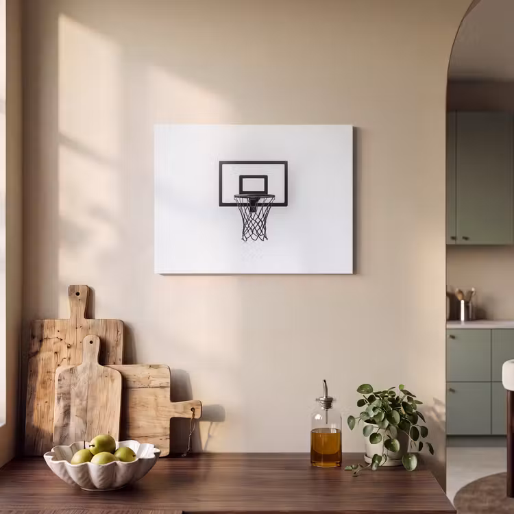Acoustic Felt - Basketball Board - Minimalist - Black — 3