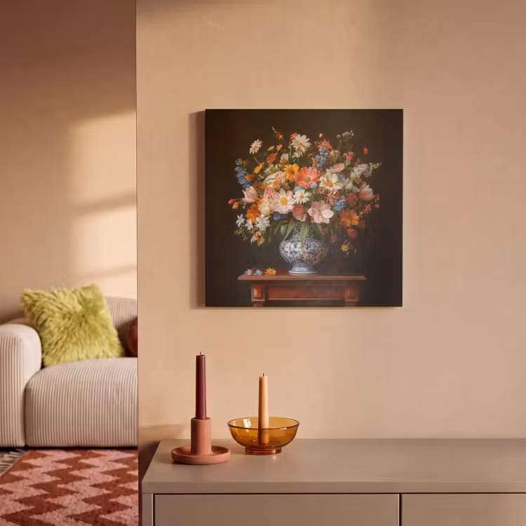 Acoustic Felt - Bouquet - Pink - Flowers - Vase — 2