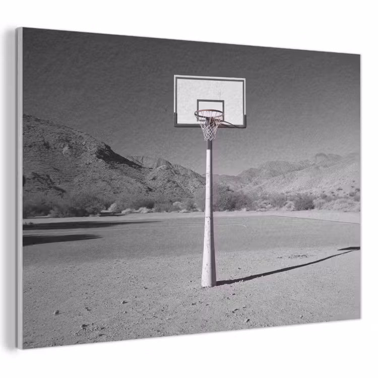 Acoustic Felt - Basketball pole - Landscape - Sand - White — 1