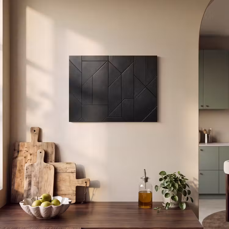 Acoustic Felt - Black - Geometric - Tiles — 3