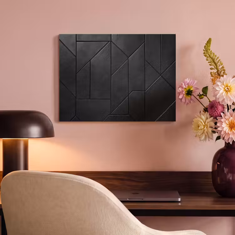 Acoustic Felt - Black - Geometric - Tiles — 4