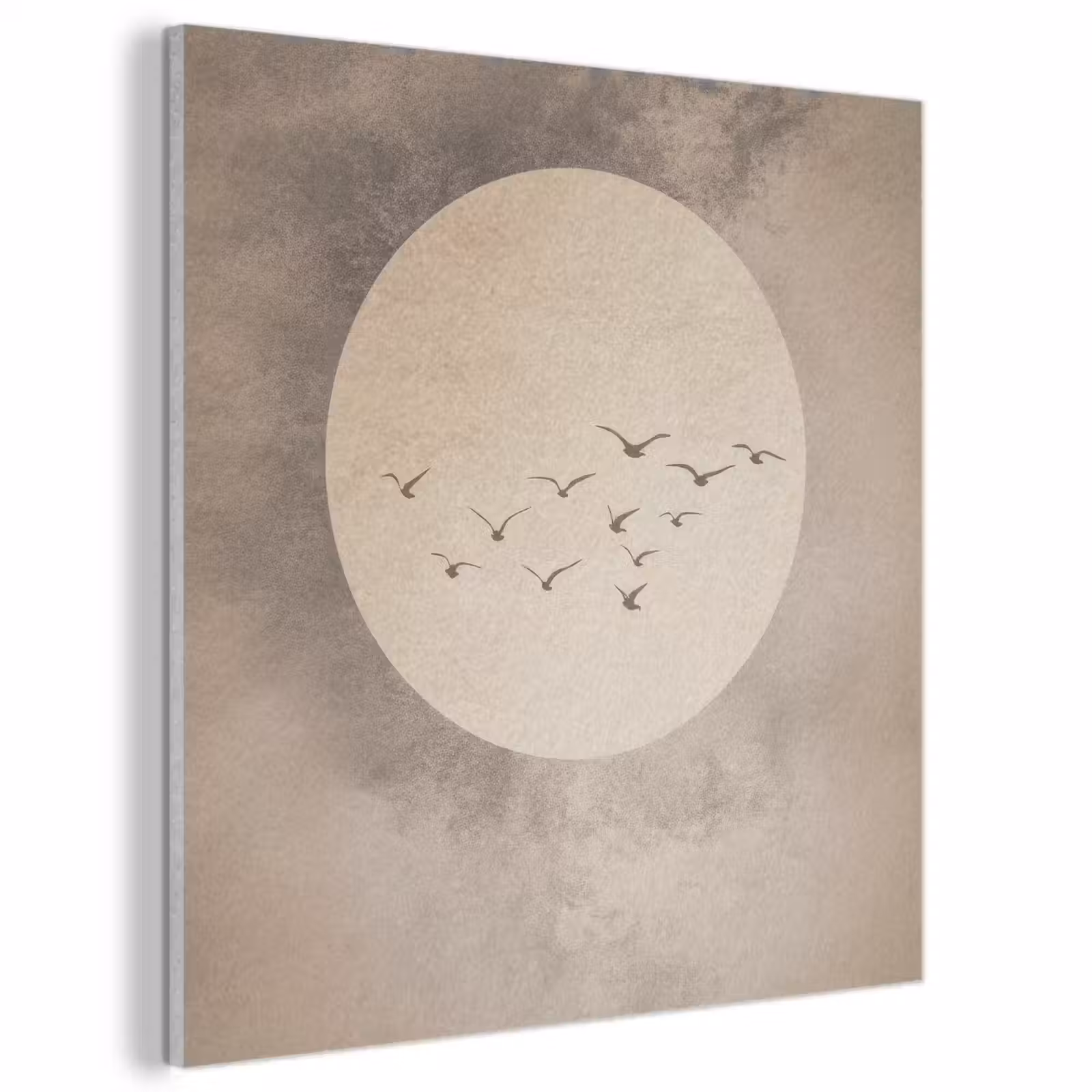Acoustic Felt - Bird - Beige - Japandi — 1
