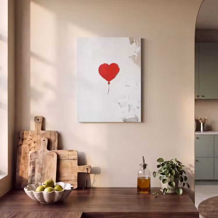 Acoustic Felt - Balloon - Red - Heart — 3