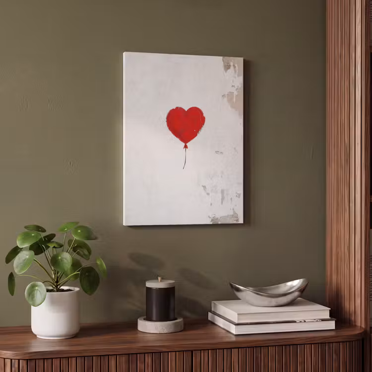 Acoustic Felt - Balloon - Red - Heart — 4