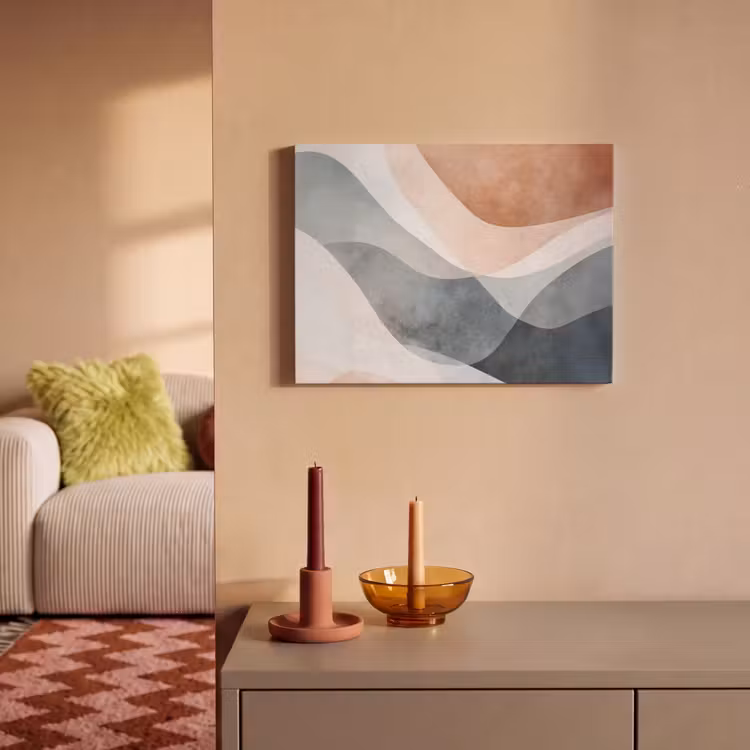 Acoustic Felt - Abstract - Waves - Blue — 2