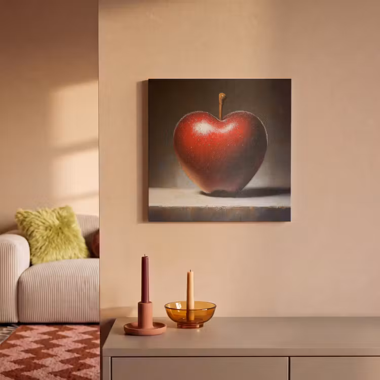 Acoustic Felt - Apple - Heart - Red — 2
