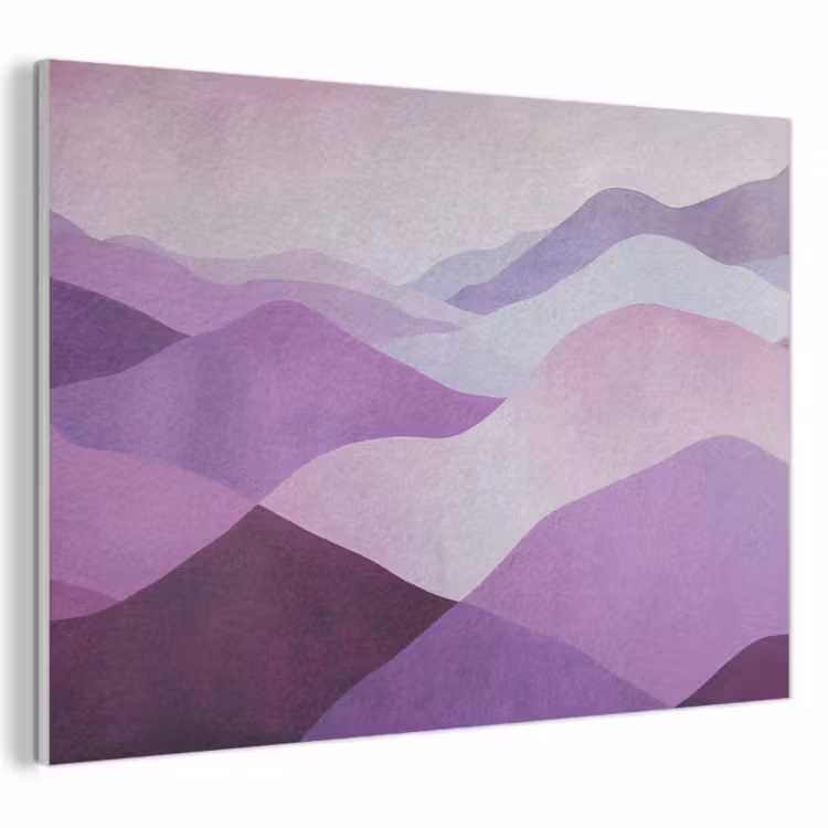 Acoustic Felt - Abstract - Hills - Landscape - Purple — 1