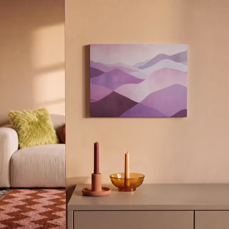 Acoustic Felt - Abstract - Hills - Landscape - Purple — 2