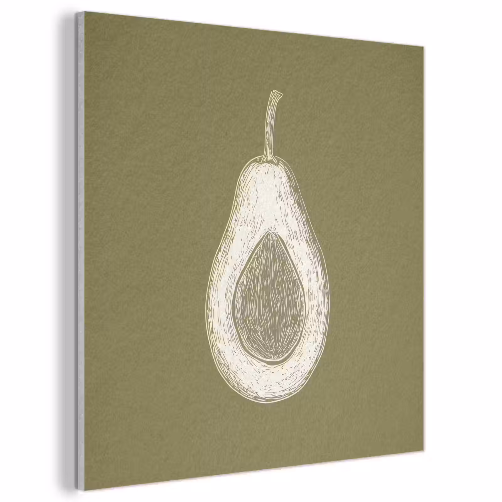 Acoustic Felt - Avocado - Minimalist - Illustration - Green — 1